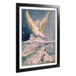 Big Box Art Framed Print of William Blake Night Startled by The Lark Design | Wall Art Picture | Home Decor for Kitchen, Living Room, Bedroom, Hallway, Black, A2 / 24.5x18 Inch / 62x45cm