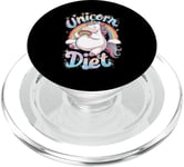 Unicorn Diet Magical Rainbow Unicorn Princess PopSockets PopGrip pour MagSafe