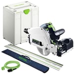 Festool TSV60KEBQ-Plus Plunge-Cut Saw 576733 230V With 1 x Guide Rail & Bag