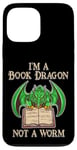 Coque pour iPhone 13 Pro Max Je suis un dragon de livres, pas un ver, un amateur de livres, un nerd