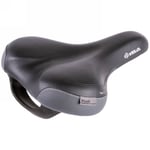 Selle VELO Plush Femme Noire 272x212 mm avec Poignée Velo