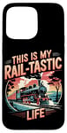 Coque pour iPhone 15 Pro Max Rail-Tastic Life Locomotive de train