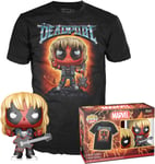 Figurine Funko Pop - Deadpool [Marvel] N°1343 - Heavy Metal Deadpool (Métalique) - T-Shirt (74990)