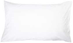 Amazon Basics Ensemble de 4 pièces taies d’oreiller, 50 x 80 cm, Blanc