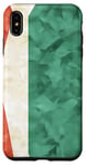 Coque pour iPhone XS Max Coque de téléphone drapeau italien vintage géométrique vert