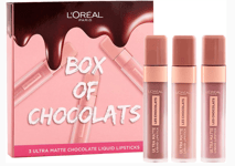 L’Oreal Box of Chocolates 3 x Ultra Matte Liquid Lipstick Giftset NEW SEALED BOX