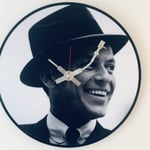Iconic Frank Sinatra vinyl record wall clock