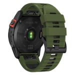 Garmin Fenix 7X Pro etc. Dubbla färger Klockband - Army Green och Black