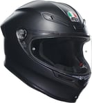 AGV - K6 S AGV E2206 MPLK, Full-face Motorcycle Helmet, Unisex, Matt Black, XL