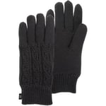 Gants Isotoner  Gants Femme en Maille Recyclée Noir