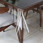 Klar PVC-duk för lätt att rengöra fyrkantigt och rektangulärt bord - 138 cm x 180 cm 138*180cm