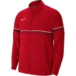 Nike Men's Academy 21 Woven Track Jacket, University Red/White/Gym Red/White, XXL