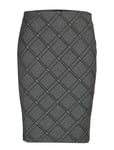 Taifun Skirt Knitwear Knälång Kjol Grå [Color: BLACK PATTERNED ][Sex: Women ][Sizes: 36,40,42 ]