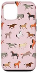 iPhone 15 Horses Pattern, Horse Lover Women Girls Animal Lover Case