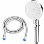 Filtre Pommeau de Douche avec Tuyau de 1.5m, 5 Modes Haute Pression Douchettes à Main avec Deau Stop bouton, Anti Calcaire Pomme de Douche, Filtrant