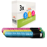 3x Cartridge XXL for Ricoh Aficio MP C-2550-SPF MP C-2550-CSP MP C-2551-AD