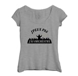 T-Shirt Femme Col Echancré J'peux Pas J'ai Orchestre Musique Classique Mozart