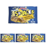 Kellogg's Rice Krispies Squares Chocolate Caramel Snack Bars Box, 4 x 36g (Pack of 4)