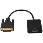 DVI to VGA Adapter Cable 1080P DVI-D to VGA Cable 24+1 25 Pin DVI Male to7248