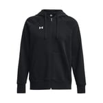 Under Armour Women's UA Rival Fleece FZ Hoodie Shirt Black