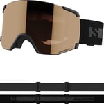 Salomon S/view Access Unisex Goggles Ski Snowboarding, Extended field of vision, Eye fatigue & glare reduction, and No more fogging, Black, One Size