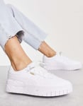 Puma Womens Cali Dream trainers in white leather - - Size UK 3