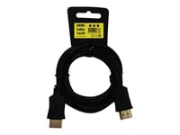 ERARD Connect STAR - Câble HDMI - HDMI mâle pour HDMI mâle - 1.5 m - blindé - noir - support 4K, support Dolby DTS-HD Master Audio