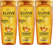 LOreal Elvive Shampoo Extraordinary Oil Nourishing Shampoo 250ml x 3