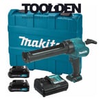 Makita CG100DWAEA 12V Max CXT 310ml Cordless Caulking Gun with 2x 2.0Ah Battery