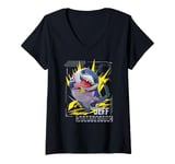 Womens Marvel Rivals Gamerverse Super Hero PVP Jeff the Land Shark V-Neck T-Shirt