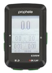 PROPHETE Ordinateur de vélo GPS 14 Fonctions, GPS de vélo, étanche IPX6, écran éclairé, Batterie Li-ION avec câble USB et Support de Guidon