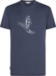 Icebreaker Men's Merino 150 Tech Lite Short Sleeve T-Shirt Skiing YetiPaddle Graphite, XXL