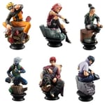 Lot de 6 Figurines Collector Naruto/Sakura/Sasuke/Kakashi/Gaara/Shikamaru