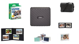 Fuji - Instax Link Wide MOCHA GRAY - BUNDLE with all Accessories