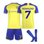 22-23 Saudi Premier League Al-nassr Fc Home No. 7 Ronaldo Shirt 20 (110-120 cm) Sportkläder för barn och vuxna 20(110-120cm)