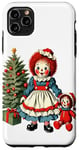 Coque pour iPhone 11 Pro Max Raggedy Ann Obtient une poupée jouet le jour de Noël