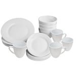 Porcelain White 16 Piece Dinner Set | Modern Style | AB-Grade Porcelain