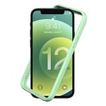 RhinoShield Coque Bumper Compatible avec [iPhone 12/12 Pro] | CrashGuard NX - Protection Fine Personnalisable - Absorption des Chocs [sans BPA] - Vert Menthe