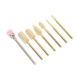 Nail Bits Cleaning Brush Bit Tungsten Carbide Drill Bit Set 7pcs For Manicure