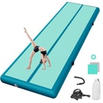 tapis de gymnastique 10cm Haut Tapis Entraînement epais 2M Tapis de Gym Gonflable Piste Gonflable Gymnastique Tumbling Gymnastique avec Pomp a air