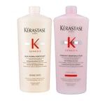 Kérastase Genesis Bain Hydra-Fortifiant 1000ml + Fondant Renforcateur 1000ml