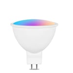 Xiaomi-Mini budgétaire LED intelligent,lampe 5W,Wi-Fi,allergique GU5.3,MR16,DC12V,fonctionne avec Alexa,Google Home,RGBCW,document Proxy - Type white-2pcs