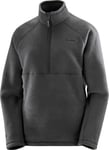 Salomon Women's Chroma Fleece Half Zip Deep Black, S