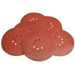 Evolution Power Tools SANDINGPAPER80G Pack de 6 Disques pour Ponceuse Manuelle/Ponceuse à Bras Télescopique 80 g, Red