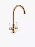 Pronteau by Abode ProTrad Swan 3-In-1 Instant Steaming Hot Water 2 Lever Kitchen Tap