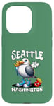 Coque pour iPhone 15 Pro Seattle Washington Seagull French Fries Souvenir drôle