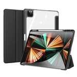 DUX DUCIS iPad Pro 12.9 (Gen 4/5/6) TOBY Series Trifold Suojakotelo - Musta