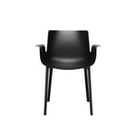 Kartell - Piuma Chair 5802, Black - Ruokapöydän tuolit - Piero Lissoni - Musta - Synteettinen/Muovi