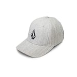 Volcom HTHR Casquette chinée Full Stone Xfit Homme, Grey Vintage, FR : M (Taille Fabricant : S/M)