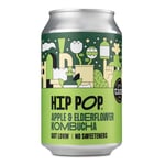 Hip Pop Kombucha Apple & Elderflower - 330ml  (Pack of 12)